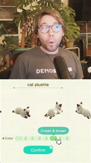 the cat plush they added in the Animal Crossing 3.0 update is too good