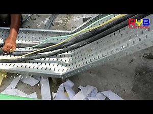 cable laying and cable dressing in cable tray part 2