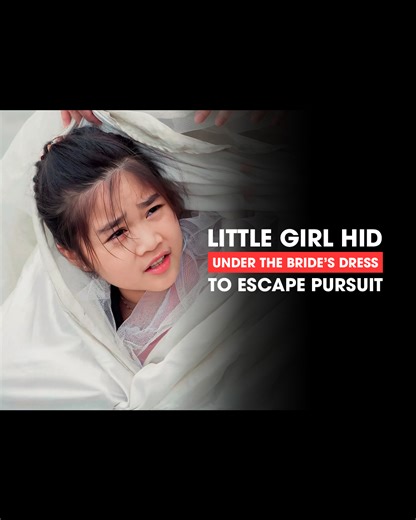 Little girl hid under the bride's dress to escape pursuit. | Wakeup