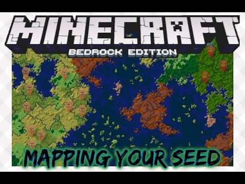 MINECRAFT Bedrock | Mapping Your Seed | Works with PS4 Maps