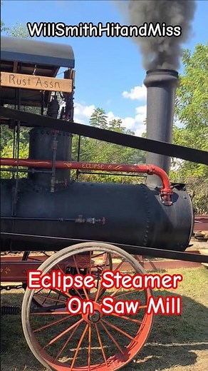 Eclipse Steam Engine running Saw Mill
