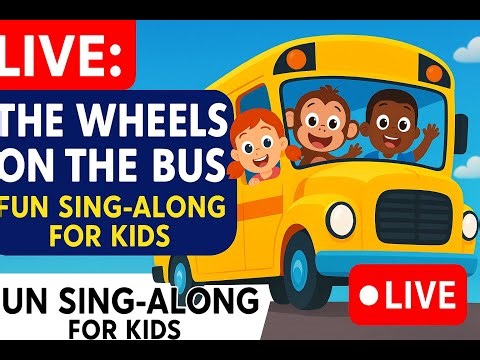 Wheels on the Bus 🚍 | LIVE Kids Sing-Along & Actions