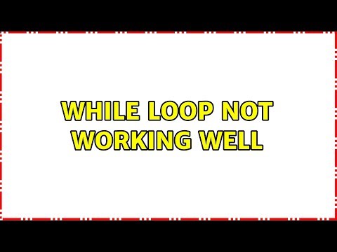 While loop not working well