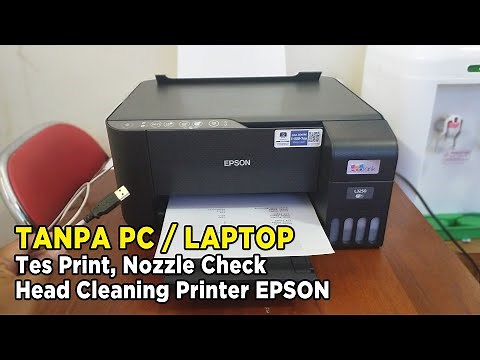 Epson Printer Manual Nozzle Check Test - how to test print Epson L3250 without PC / laptop.