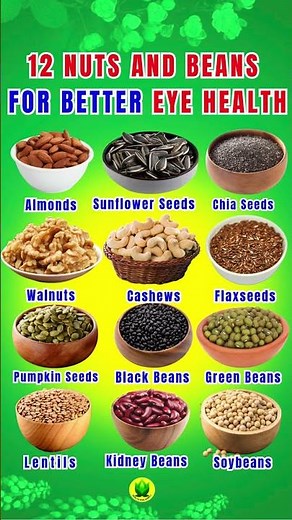 12 NUTS and BEANS for Better EYE Health #beans #eyes #shortsfeed