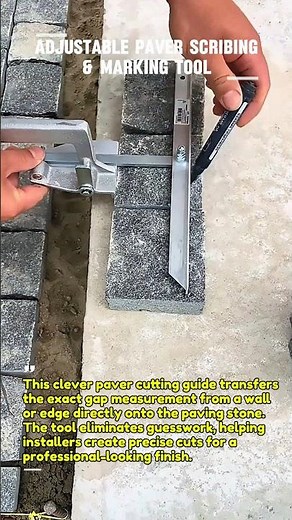 Paver Cutting Guide Tool: Perfect Edge Cuts Every Time! #Paving #Masonry #DIY