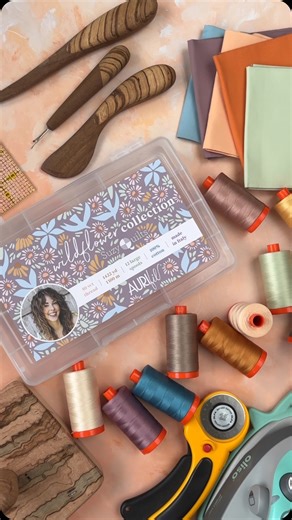 Aurifil Thread on Instagram: "New year, new thread obsession! Aurifil is beyond excited to introduce Wildflower, a dreamy collection of 12 large spools of 50wt cotton, curated by the one and only Suzy Williams of @suzyquilts. Inspired by her debut 8wt set, Evolve, this palette is soft, earthy, and oh-so-versatile—perfectly complementing Suzy’s fabric lines with Art Gallery Fabrics, including the upcoming Slow Summer and Wildflower Wovens. From piecing and quilting to garment sewing and appliqué