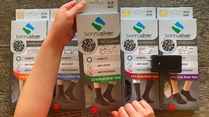 Watch Bonny Silver Socks Produced with Silver Fiber on Amazon Live