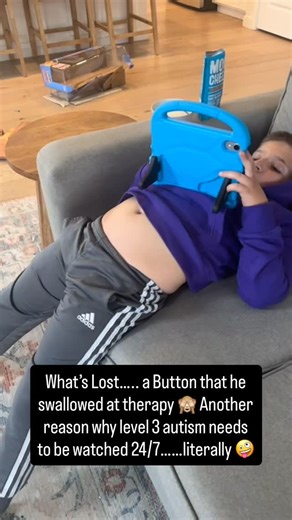 Lindy Davies on Instagram: "Not the text I wanted to get while in recovery ❤️‍🩹 but it’s Brandon!!!! Brandon swallowed a Button today & now we’re on poop control to make sure he passes it. Just another day for the Davies 🤪 Why we have to watch him 24/7!!!!! #autismmom #autism #heavenhelpme"