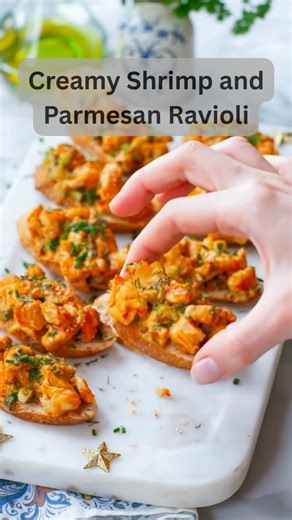 These Crispy Oven-Baked Shrimp Crostini disappear faster than you can plate them—golden, creamy, zesty, and absolutely irresistible! Perfect for parties, holidays, or anytime you want a quick gourmet bite! Ingredients – Baked Shrimp Crostini 1 lb jumbo shrimp, pre-cooked, peeled & chopped 2 celery stalks, finely diced 2 tbsp fresh dill, chopped 2 tbsp fresh parsley, chopped Zest of 1 lemon 2 tbsp fresh lemon juice ½ cup mayonnaise (avocado oil mayo preferred) 3–4 garlic cloves, minced 1 baguette