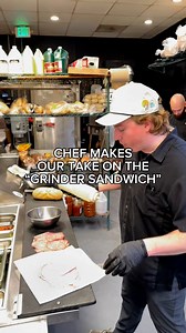 Giving the GRINDER SANDWICH the crunch & pull effect. 😉🫢🥪#brooksidemarketmd #grindersandwich #cookingvideo | Brookside Market