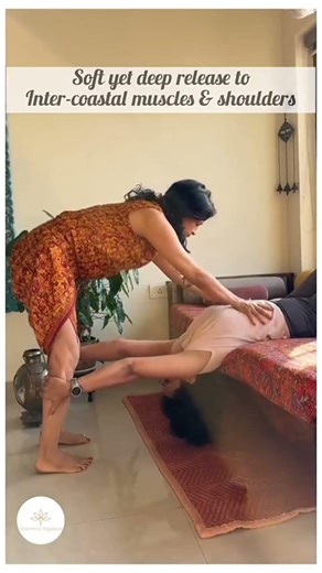 Partner Stretch for upper back release