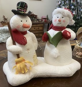 Hallmark 2003 Jingle Pals Mr & Mrs Snowman Animated Singing Caroling Plush Video | eBay