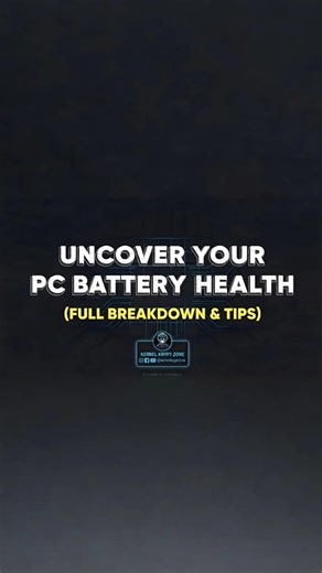 How Healthy is Your Laptop Battery? Check NOW! 🔋⚡#batterylife #pc #windows #tricks #shorts
