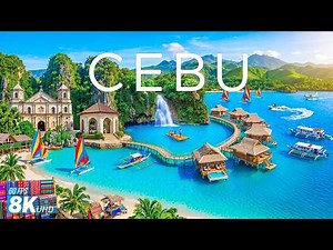 CEBU 8K Aerial 🇵🇭 🌊 Island Hopping, Waterfalls & Tropical Escape 🏝️