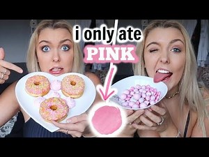 I ONLY Ate PINK Food For 24 Hours Challenge! *STRESSFUL*