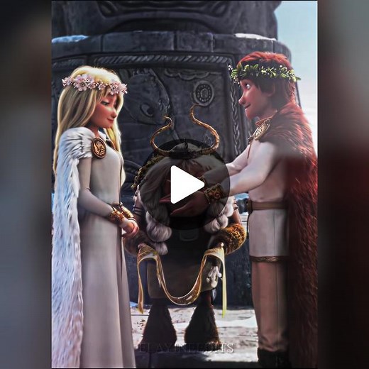 Beautiful Wedding of Astrid and Hiccup in HTTYD Universe