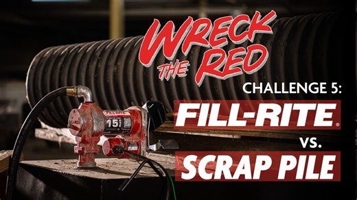 Fill-Rite on Instagram: "What happens when the back of the truck becomes the drop zone?🎯 🔥 See what happens in Wreck the Red Challenge 5 when the Scrap Pile comes down.. #WreckTheRed #FillRiteTough #ScrapPile #ConstructionChallenge"