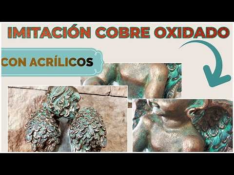 COPPER or OXIDIZED BRONZE effect 💗 /STEP BY STEP/ with ACRYLICS