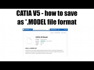 Catia V5 - how to save as *.model file
