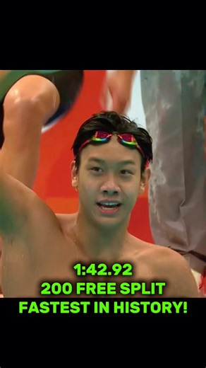 Fastest 200 Free Split in HISTORY🤯🔥