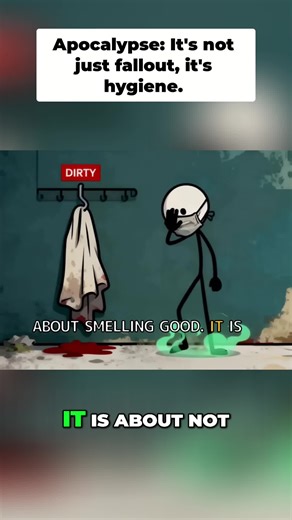 Hygiene isn't about smelling good; it's about survival. Don't let dysentery take you out faster than the fallout. #SurvivalTips #HygieneHacks #Prepping #ApocalypseSurvival