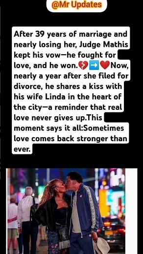 Judge Mathis Reunites with His Wife After 39 Years 💞#shorts
