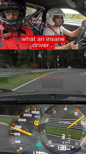 ex pro takes Misha for a spin 🥶 #porsche #racing #motor #mishacharoudin #gt2rs #fast