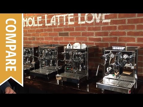 Compare: ECM Mechanika, Technika IV, Technika IV Profi, Elecktronica Espresso Machines