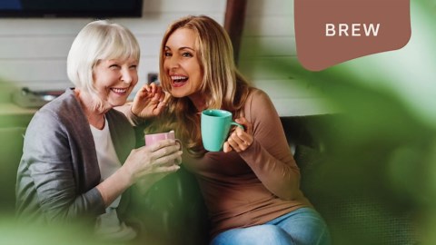 Oggi French Press Coffee Maker (12oz)- Borosilicate Glass, Coffee Press, Single Cup French Press, 3 cup Capacity, Olive