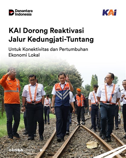 Kereta Api Kita | KAI Dorong Reaktivasi Jalur Kedungjati–Tuntang #Railfriends, KAI mendorong reaktivasi jalur nonaktif Kedungjati–Tuntang guna memperkuat... | Instagram