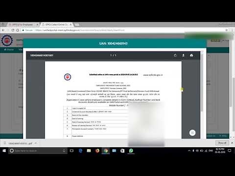 Live applying PF form-19 & Pension form-10c ll How to apply PF online ll how to apply Pension online