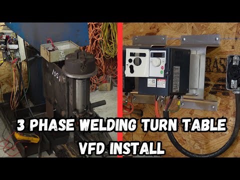 Welding turntable VFD hookup