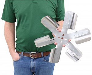 Flex-a-lite 16" Flex Fan - Stainless Steel - Belt Driven - Standard Rotation - Silver Flex-a-lite Ra