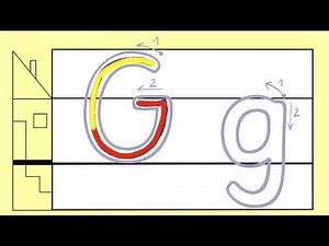 G g - Buchstaben in Grundschrift bewegungsrichtig schreiben ✍🏻 („G“ wie Gabel) 👨🏼‍🏫