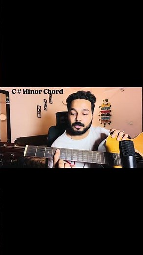 “How to play C# minor Chord" | Easy guitar tutorial | #shorts #ytshorts