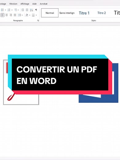CONVERTIR UN PDF EN WORD #pdfword #word #astucesword