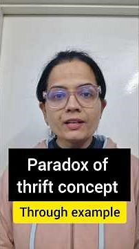 What is Paradox of thrift ? | Paradox of thrift concept through example #upsc #ugcneteconomics