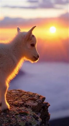 Mother Goat Training Baby to Jump Rocky Cliff 💪🏔️