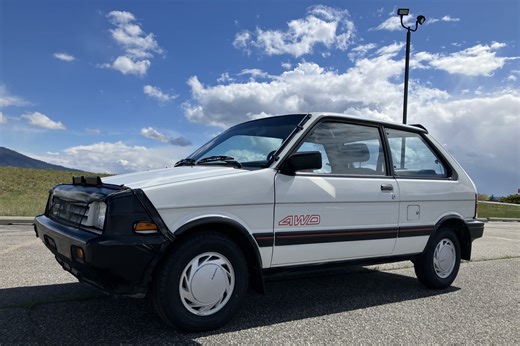No Reserve: 1988 Subaru Justy GL 4WD 5-Speed