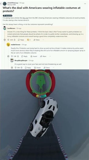 Why Are People Wearing Inflatable Costumes To Protests