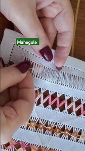 New hemstitch tutorial #Needlework #handembroidery #stitching #tarkashi ##bordado #diystitching