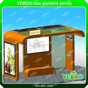[Hot Item] Solar Bus Stop Advertising Bus Station Advertising Shelter Manufacturer