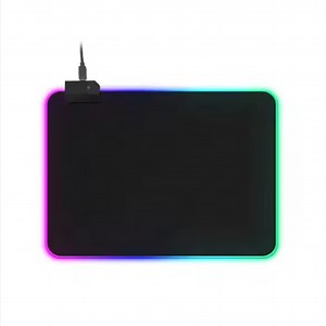 [Hot Item] Custom Mouse Mat Black RGB Mouse Pad with USB