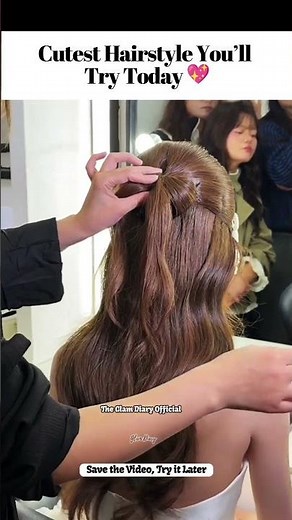 Elegant Hair Bow Hairstyle 🎀 Easy Half-Up Bow Tutorial | Cute & Party Ready #hairbow #cutehairstyle