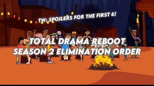 New Total Drama Reboot Season 2 Elimination Order Revealed