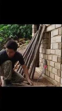 Cave Survival! 🕳️ Building a Defensible Shelter Under Ancient Rocks 🏔️💪
