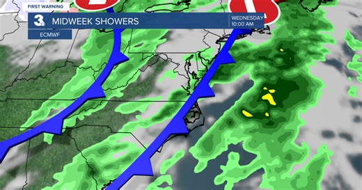First Warning Forecast: Sunny today, Clouds and showers for midweek