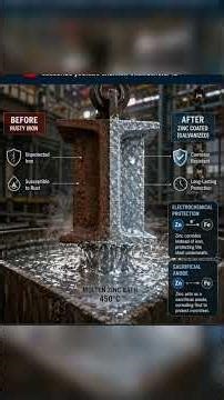 How galvanizing protect iron from rusting?