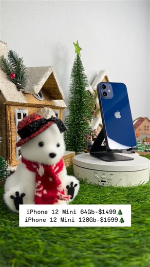 NOBLETECH.TT on Instagram: "🎅🎁 Mini phone, major Christmas savings! Get the iPhone 12 Mini at holiday prices: 📱 64GB – $1499 📱 128GB – $1599 Perfect size, perfect gift 🎄✨"